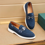 Damen Mokassin-Slipper mit modischem Zierdetail und rutschfester Sohle R&B