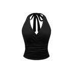 Damen Cut-Out Top mit Leo-Muster R&B
