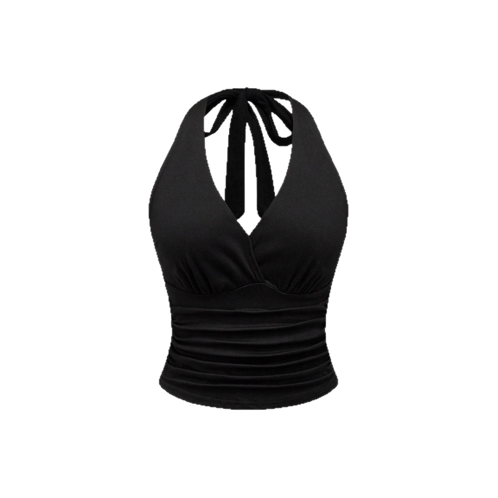 Damen Cut-Out Top mit Leo-Muster R&B