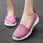 Damen Komfortable Slip-On Freizeitschuhe