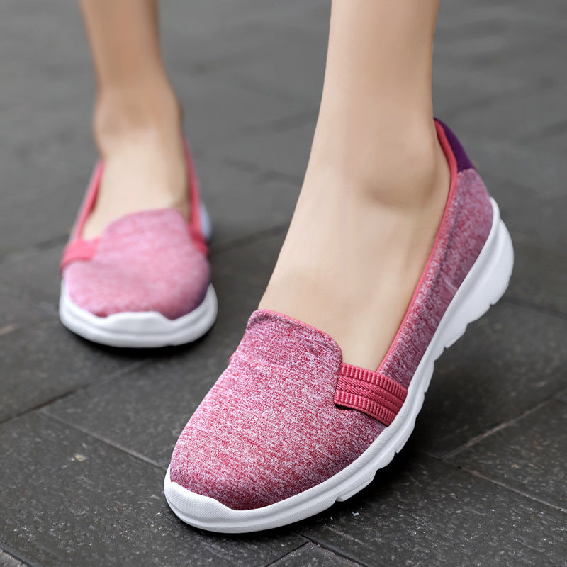 Damen Komfortable Slip-On Freizeitschuhe