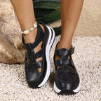 Damen Bequeme Lauf- und Freizeitschuhe mit praktischen Riemen R&B