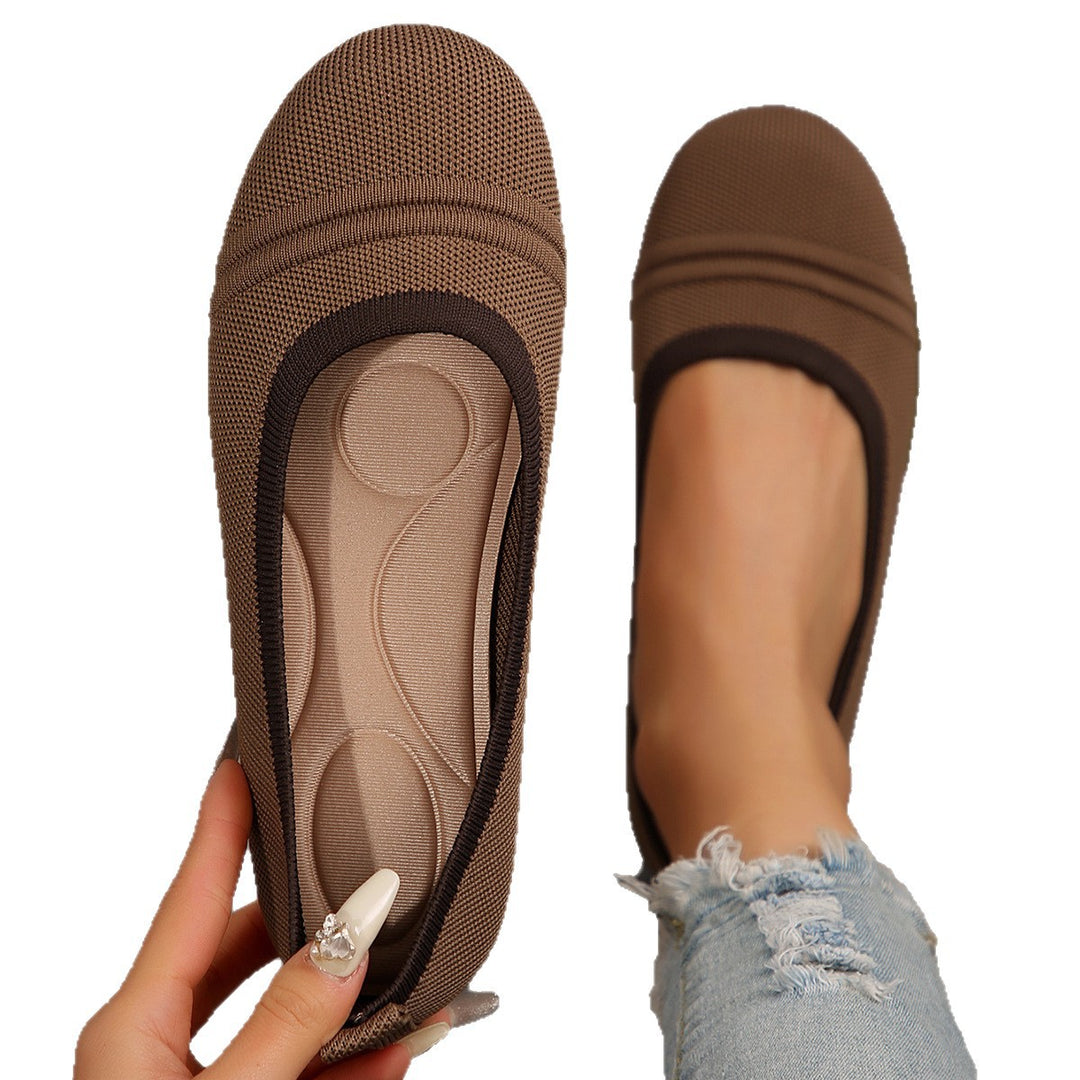 Damen Komfortable Ballerinas aus atmungsaktivem Textilmaterial R&B