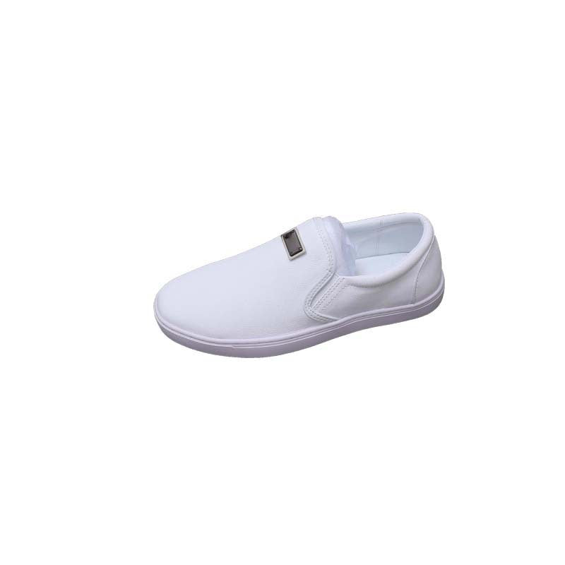 Damen Bequeme Slip-On Sneakers mit eleganter Lederriemen-Applikation R&B