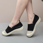Damen Modische Slip-On Sneakers mit atmungsaktiver Oberflächenstruktur und gepolsterter Sohle R&B
