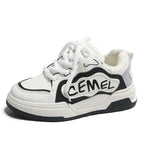 Damen sportliche Sneaker mit modischem Statement-Design und dämpfender Sohle R&B