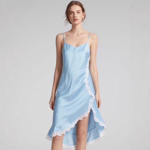 Damen Nachtkleid mit zartem Spitzeinsatz und elegantem Schnitt R&B