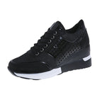Damen Sneaker mit Leopard-Print und atmungsaktiver Mesh-Oberfläche R&B