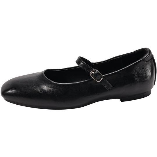 Damen Ballerina mit verstellbarem Riemchen und modischem Glanz R&B