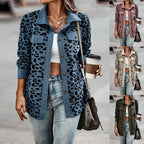 Damen Freizeitjacke im angesagten Leopardenmuster mit aufgesetzten Taschen R&B
