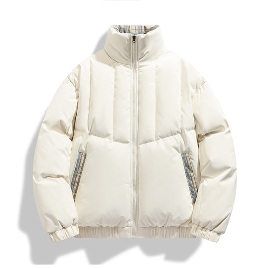 Herren isolierte Steppjacke mit hohen Kragen und praktischen Taschen R&B