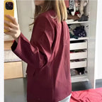 Damen Oversized Blazer mit doppelter Knopfreihe und lässigem Schnitt R&B