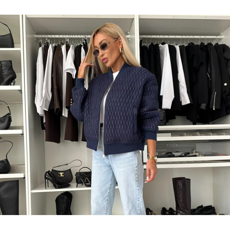 Damen Steppjacke im sportlich eleganten Design mit voluminösen Ärmeln R&B