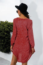 Damen Polka-Dots Kleid