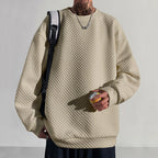 Herren bequemer Sweatshirt mit strukturiertem Design und lockerer Passform R&B