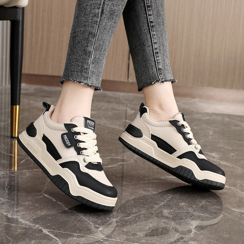 Damen modische Freizeitsneaker mit atmungsaktiver Oberflächenstruktur und rutschfester Sohle R&B