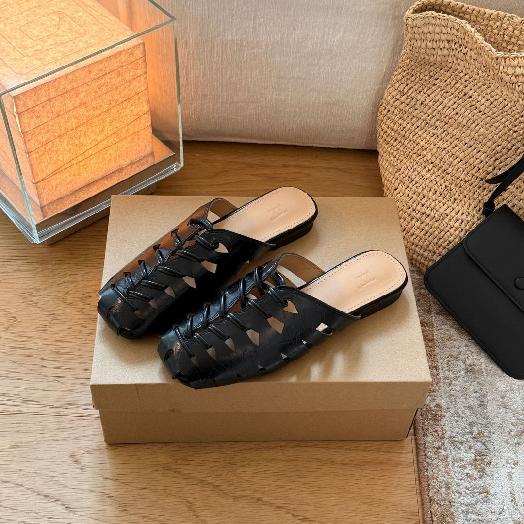Damen Sommerliche Mules mit kunstvollem Cut-Out-Design und weich gepolstertem Fußbett R&B