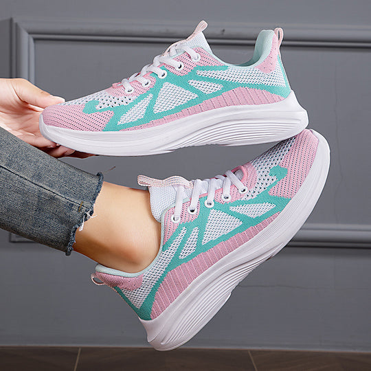 Damen Sportliche Leichtgewicht-Laufschuhe mit atmungsaktivem Obermaterial R&B