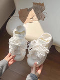 Damen Sneaker mit 3D-Rüschen-Design und atmungsaktivem Obermaterial R&B