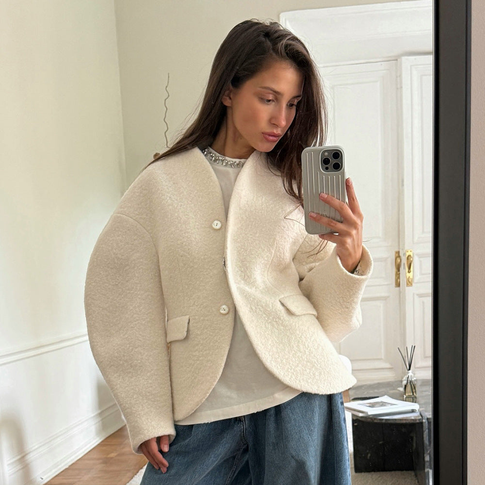 Damen Chic Oversized Blazerjacke R&B