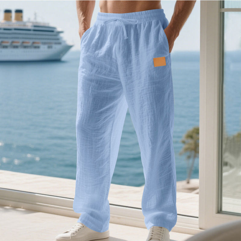 Herren Bequeme und luftige Sommerhose aus leichtem Leinenmaterial R&B