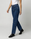 Blaue Vintage Denim Jeans High Waist Gerade Hose