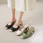 Damen Elegante Slingback-Pumps mit geschwungenem Design und luxuriösen Akzenten R&B