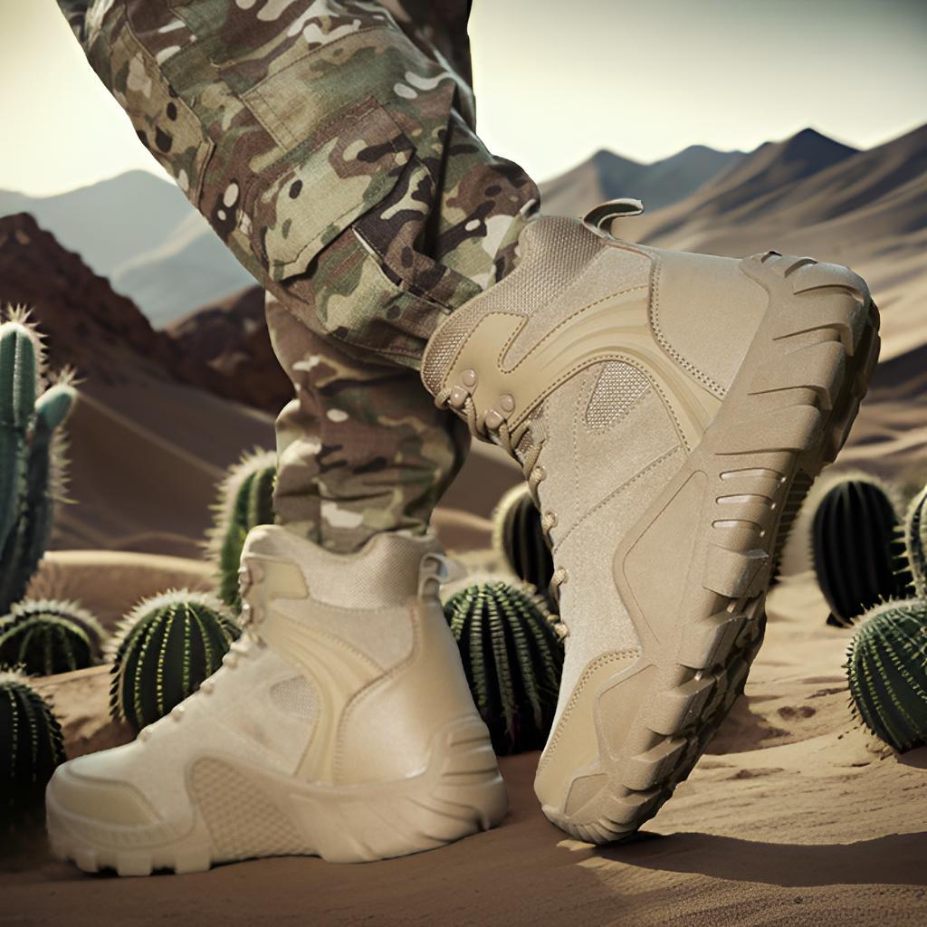 Herren Tactical Sneaker mit hohem Knöchelschutz und rutschfester Sohle R&B