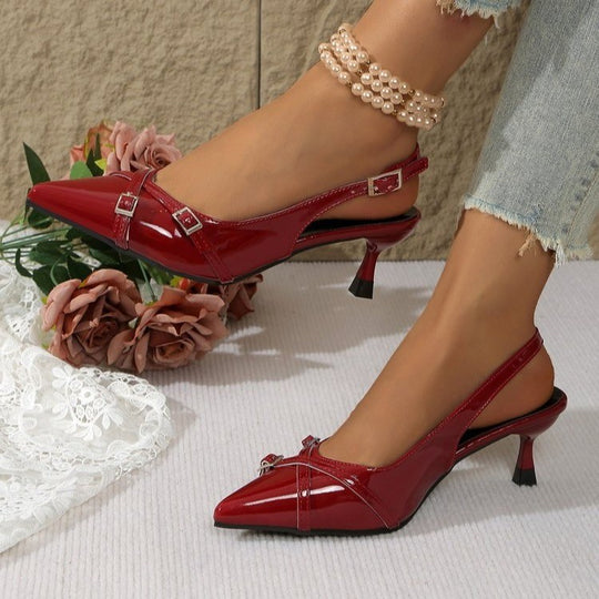 Damen Sling-Pumps mit elegantem Riemendesign und komfortablem Blockabsatz R&B