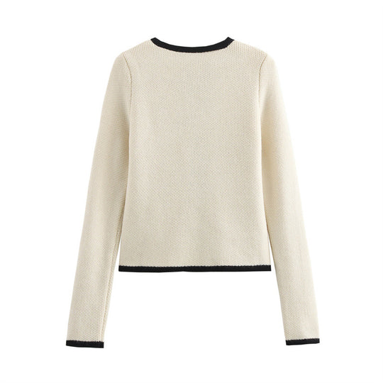 Damen Elegante Strickjacke mit raffinierten Schleifen und Taschen R&B