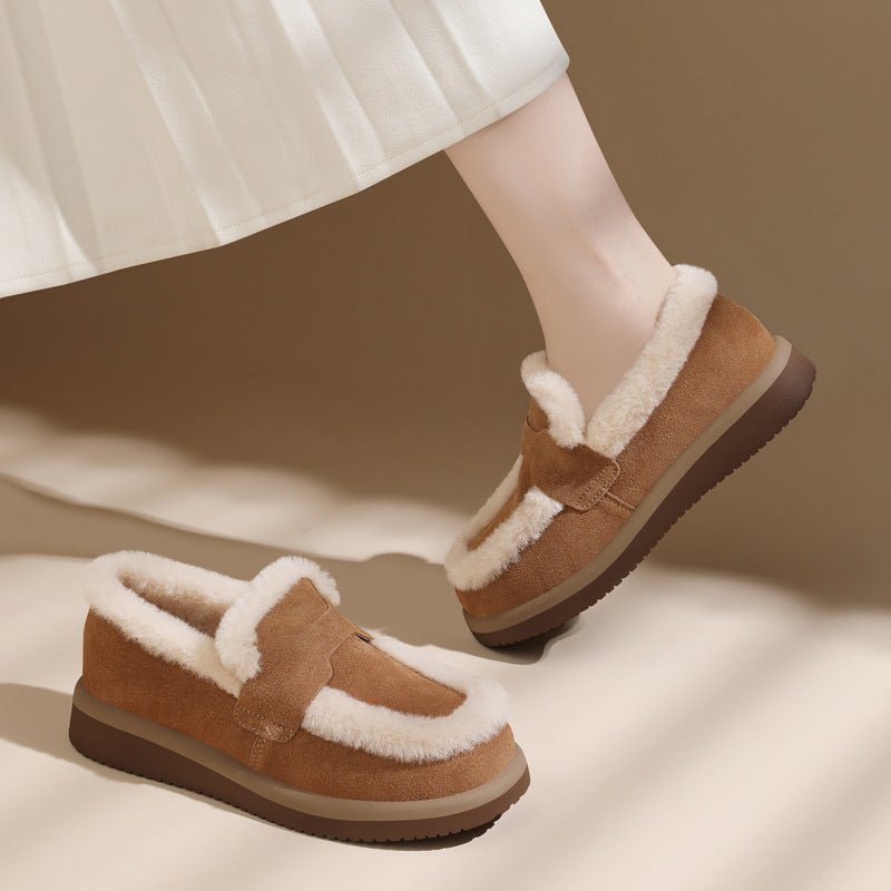 Damen warme Hausschuhe mit weichem Futter R&B