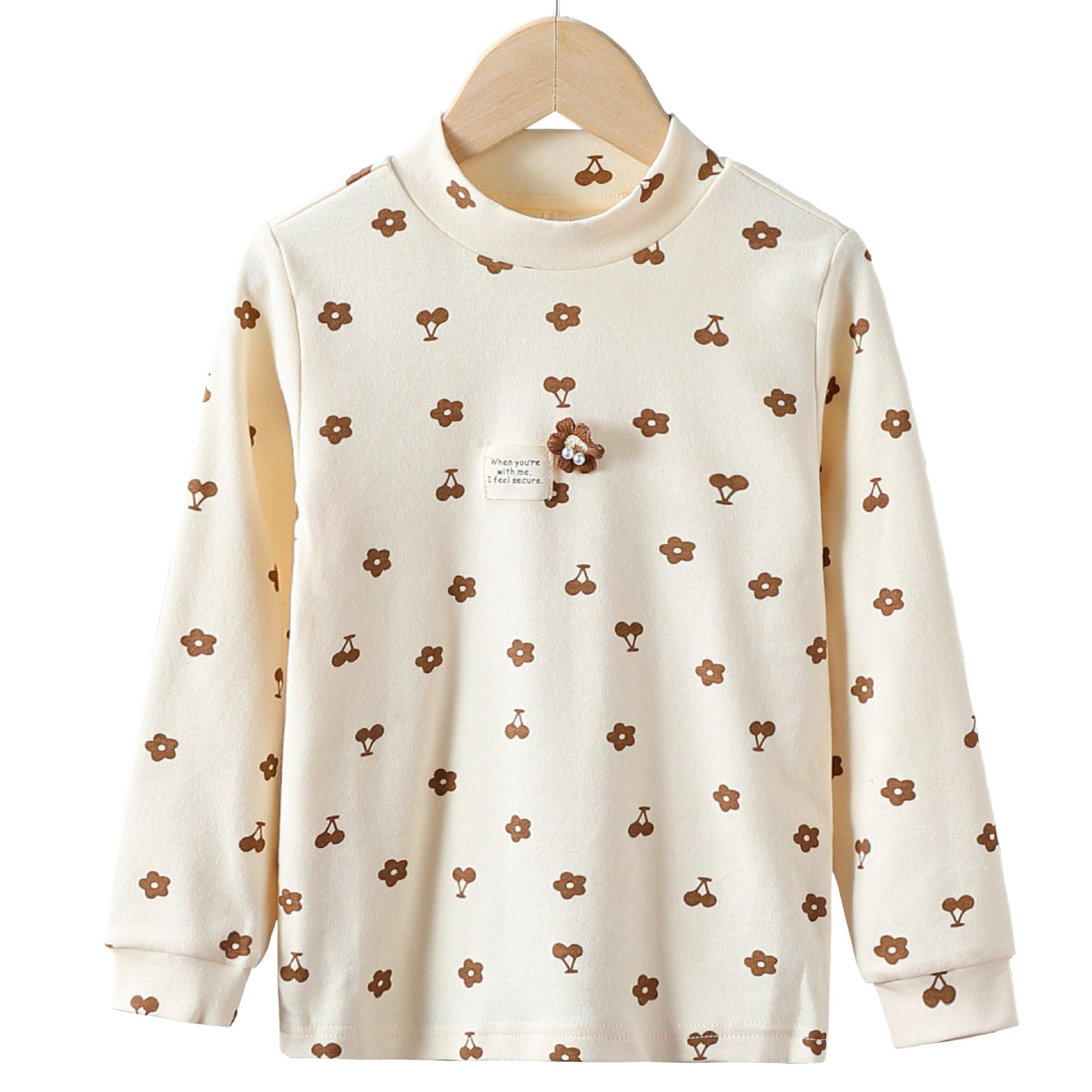 Mädchen Langarmshirt mit verspieltem Blüten- und Tierdesign R&B