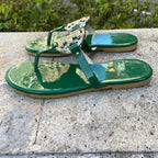 Damen Flip-Flops mit elegantem Logo-Applikation R&B