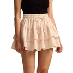 Damen Voluminöser Freizeitraffrock aus leichtem Material R&B
