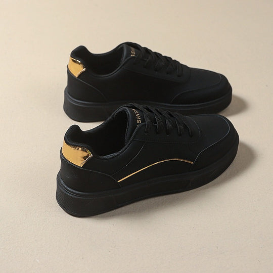 Damen Trendige Sneakers mit goldenen Akzenten R&B