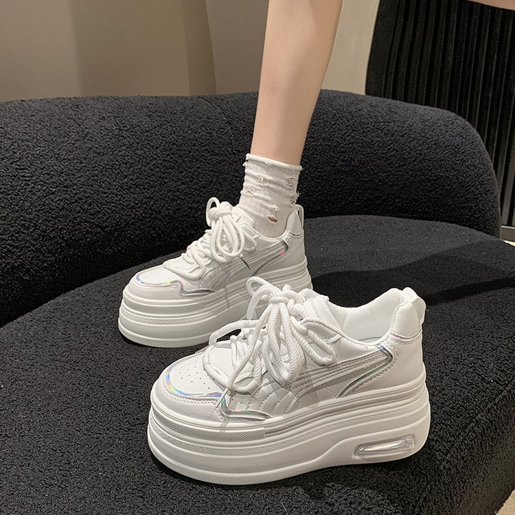 Damen modische Plateau-Sneaker mit atmungsaktiver Sohle und schickem Design R&B
