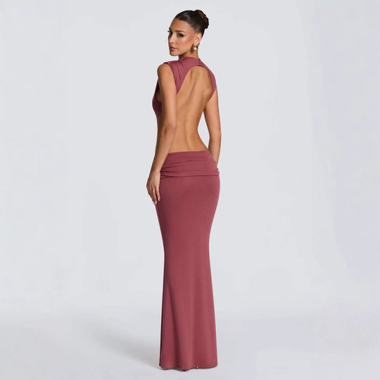 Damen Elegantes Abendkleid mit raffinierten Cut-Out-Details und figurbetontem Schnitt R&B