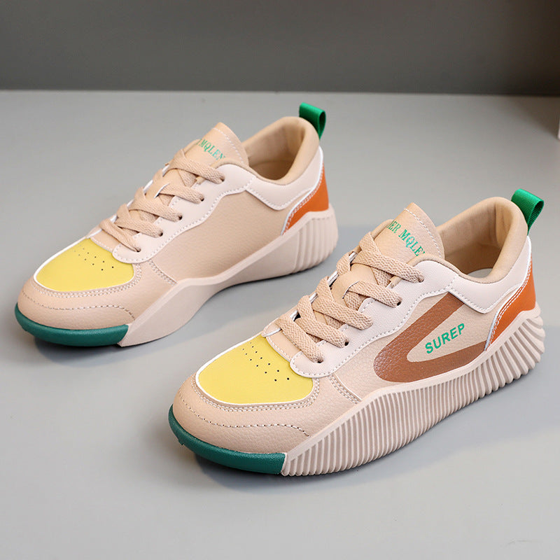 Damen sportliche Sneaker mit stabiler Sohle und atmungsaktiver Oberflächenstruktur R&B