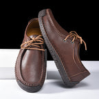 Herren Schnürschuhe im Mokassin-Stil mit rutschfester Sohle und handgenähter Verarbeitung R&B