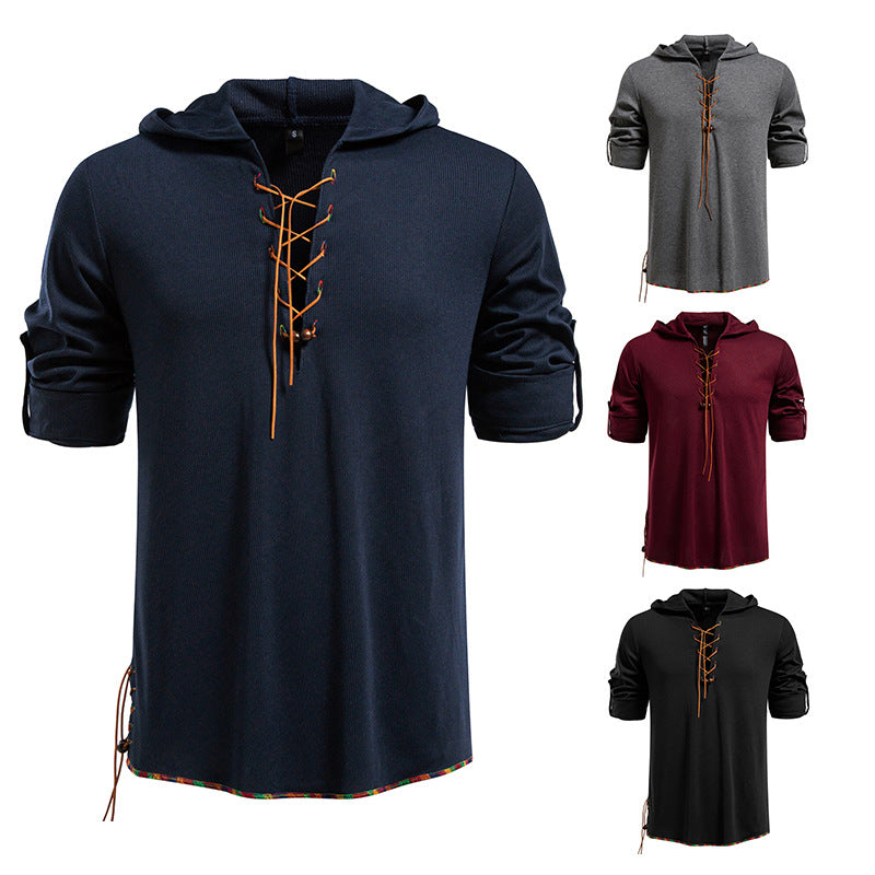 Damen Kapuzenpullover mit einzigartigem Kordelzug und lässigem Schnitt R&B