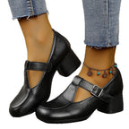 Damen elegante Absatzsandalen mit modischer Schnallenoptik R&B