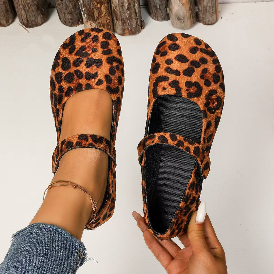 Damen Ballerinas mit verstellbarem Riemen und weichem Innenfutter R&B