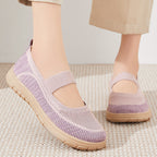 Damen Bequeme und atmungsaktive Freizeitschuhe mit elastischem Riemen R&B