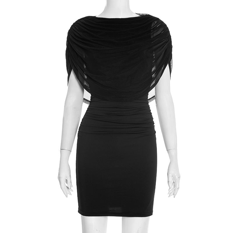 Damen figurbetontes Cocktailkleid mit Drapierung R&B