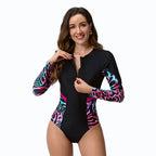 Damen Surfanzug mit langem Arm und modischem floralen Design R&B