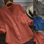 Damen Bluse mit eleganter Knopfleiste und moderner Passform R&B