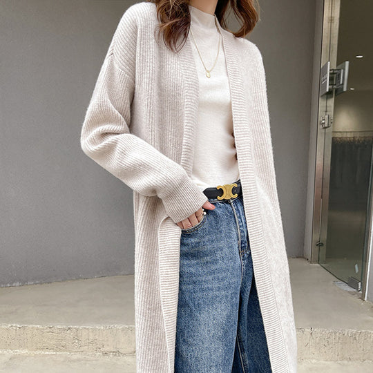 Damen Strickcardigan mit lässigem Schnitt und praktischen Taschen R&B