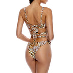 Damen Bandeau-Bikini mit modischem Schnitt und Ringdetails R&B