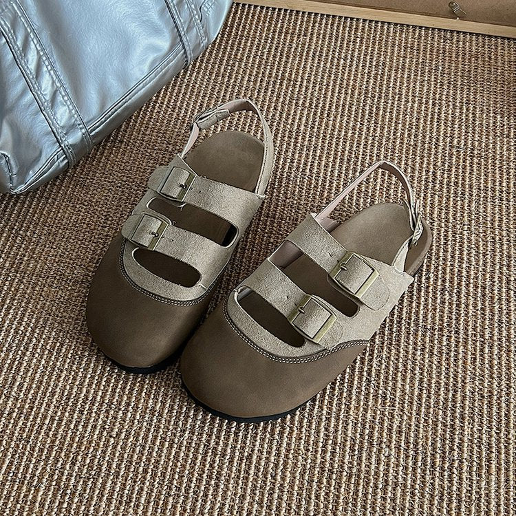 Damen Komfortable Sandalen mit verstellbaren Riemen und ergonomischer Sohle R&B