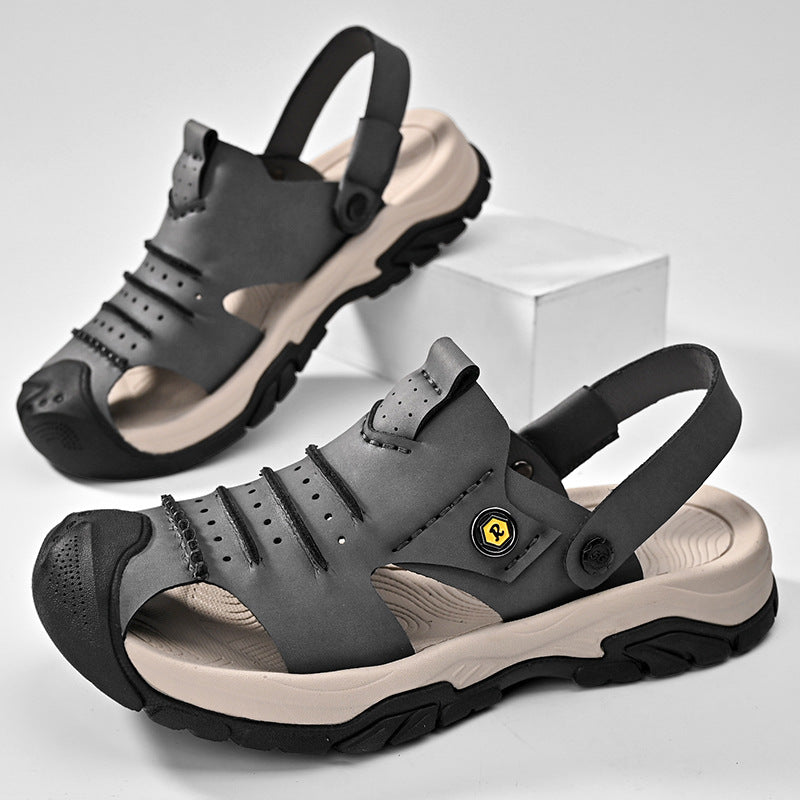 Herren Outdoor Freizeitsandalen mit rutschfester Sohle und verstellbarem Riemen R&B